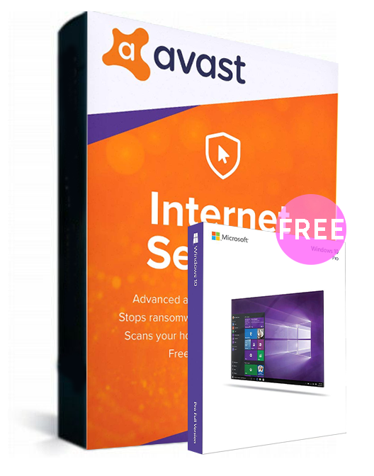 Avast Internet Security 1 PC 1 Year Key Global(Windows 10 Pro OEM free)